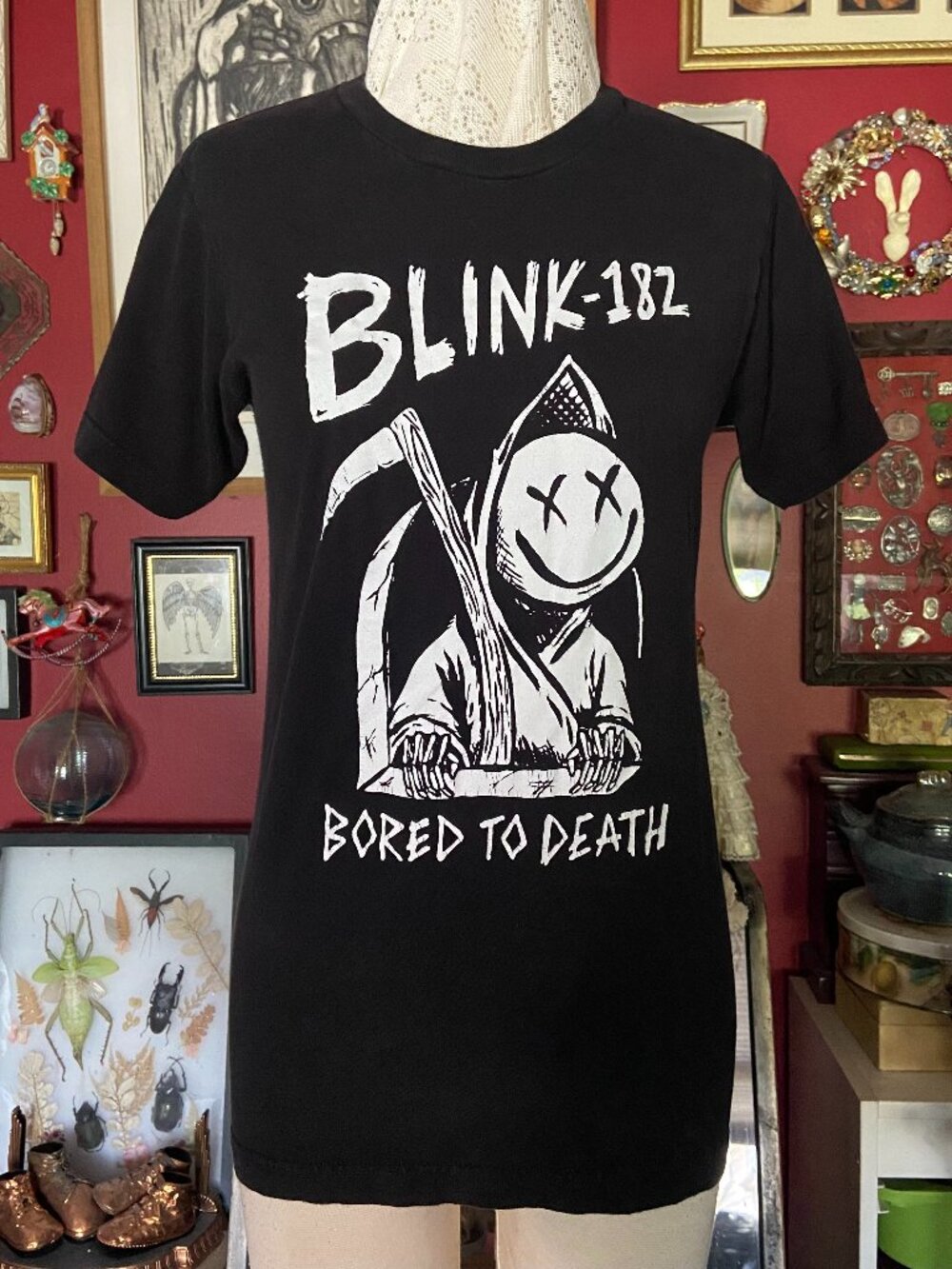 Official Concert Tee Blink-182 2016 North America Tour Size Small Bored To Death